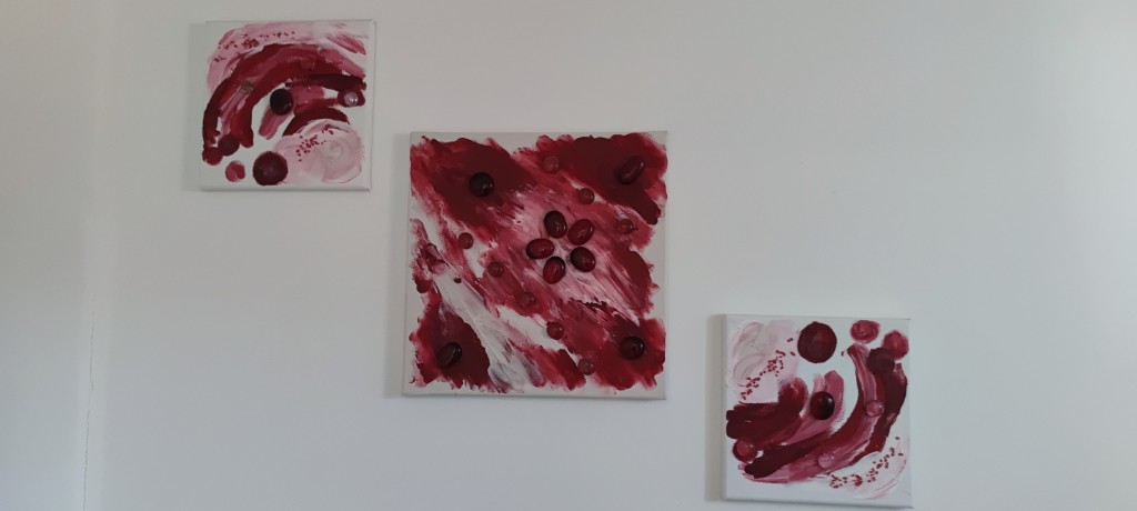 Abstraktes Gemälde-Set